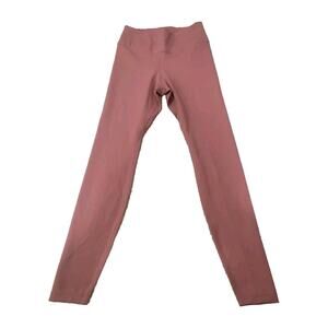 Nike Pants Womens Small Pink Dri-Fit Leggings Stretch Yoga Gym Athleisure Logo